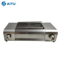 GH708 Restaurant Table Top Gas BBQ Grill Commercial Smokeless Infrared Grill for Barbecue
