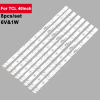 8Pcs/Set 399mm Light Bar TV LED Backlight Strips For TCL 40inch 6V 2W 4C-LB400T-YH1 Lcd TV Backlights