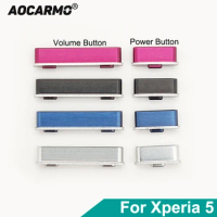 Aocarmo For Sony Xperia 5 / X5 / J8210 J9210 Power Volume Side Button Key Aluminum Replacement