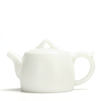 恬靜生活 陶瓷茶壺羊脂玉單壺簡約泡茶壺沖茶器家用功夫手抓壺