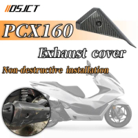For Honda PCX125 PCX 125 PCX 160 2021 - 2022 PCX160 motorcycle Parts Exhaust Pipe Cover Decorator Exhaust Port Protective Cover