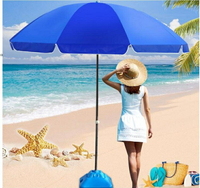 大號戶外遮陽傘摺疊圓形太陽傘大型雨傘擺攤傘沙灘傘3米