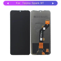 For Tecno spark 9T KH6 Full LCD display touch screen complete glass digitizer assembly Mobile phone repair replacement