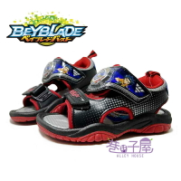 BEYBLADE戰鬥陀螺 童款電燈造型運動涼鞋 [BEKT05500] 黑紅 MIT台灣製造【巷子屋】