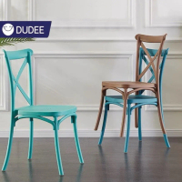 Dudee เก้าอี้กิ่งไม้ DD68 เก้าอี้กินข้าว เก้าอี้วินเทจ ซ้อนได้  เก้าอี้ครอสแบ็ค เก้าอี้พลาสติก เก้าอ