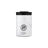 【24bottles】官方直營 保溫隨行杯 350ml - 義大利大理石(杯蓋100％防漏設計 輕鬆攜帶不擔心)