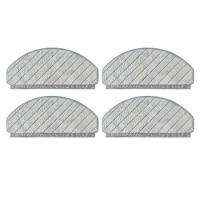 4Pcs Microfiber Cloths Mop Cloth Rag For Ecovacs T10/T10 TURBO Robot Vacuum Cleaner Accessories Household Supplies