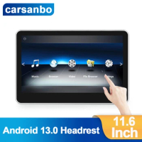 11.6 Inch 2+32G Upgrade headrest TV Tablet Android 13 Car Monitor Entertainment 4K Player Support HDMI Input and Output