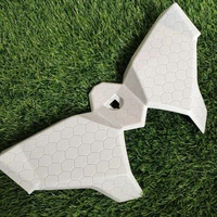 Cover laci kupu-kupu Honda Vario 125 150 LED gen 1 carbon karbon Hexagonal putih celup wtp