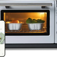 5-in-1 SmartAir Fryer Oven Combo Smartphone Controlled Countertop Convection and Toaster Oven