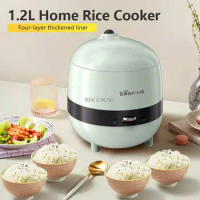 Mini Home Rice Cooker 1.2L Non-Stick Inner Household Dormitory 1-2 Pepole Single Multi Intelligent Steam Cook Rice Cooker