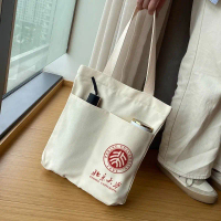 Student tote bag, book bag for girls, canvas bag for tutoring, children's shoulder bag