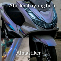 sticker skotlet abu lembayung Biru skotlet motor/sticker motor