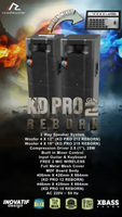 TWS Bluetooth Speaker Aktif Roadmaster KD PRO REBORN Series ( 215 Gen2 dan 212 Gen2 ) - Free 2 Mic W