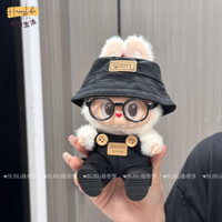泡泡瑪特 Labubu拉布布 一二三代 娃衣黑色背帶褲套裝17cm 衣服換裝 3.0[PP0517011]