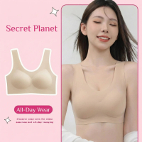 Secret Planet -  (Pre-Order) Bra rompi warna sport tanpa kawat busa bh wireless seamless Wanita Tipi