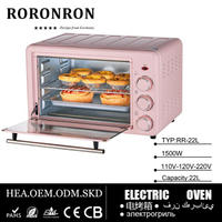 110V220V電烤箱家用全自動多功能雙層22L臺式面包早餐四合一烤箱 全館免運