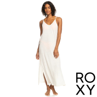 【ROXY】女款 女裝 細肩帶無袖連身長裙洋裝 SALTY LOVE(米黃)