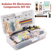 1set DIY Starter Electronic Kit 830 Tie-points Breadboard for Arduino UNO R3 Electronics Components Kit with Box