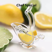 Manual Lemon Squeezer Kitchen Fruit Mini Manual Juicer Bird Shape Transparent Portable For Orange Kitchen Home Slip Tool