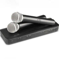 Professional BLX288 UHF Wireless Microphone Karaoke System Dual Handheld Transmitter Mic for Stage DJ KTV