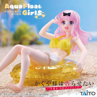 《夏本舖》日版 TAITO Aqua Float Girls 輝夜姬想讓人告白 藤原千花 比基尼 美少女 游泳圈 景品