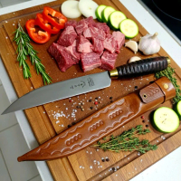 Pisau dapur Cap garpu lokal 8inc Solingen pisau daging cap herder Kitchenware
