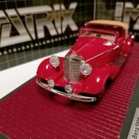 Matrix 1:43 500K DHC Corsica Red Vintage Car Simulation Limited Edition Resin Metal Static Car Model Toy Gift
