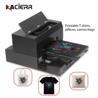 2020 textile DTG printer A3 size printing machine with UV ink inkjet color clear and bright clothes printing