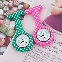 Dots Silicone Nurse Watch Calendar Fob Pocket Medical Gift for Nurse Doctor Hospital Watches Accept OEM Service
