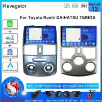 Qualcomm Snapdragon For Toyota Rush/ DAIHATSU TERIOS Android 13 Car Radio Multimedia Video Player Stereo GPS Navigation No 2din