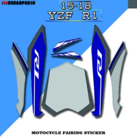 Personalized modified motorcycle body fairing reflective sticker protector is suitable for Yamaha YZF R1 2015-2018