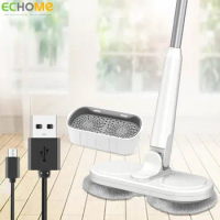 ECHOME Wireless Electric Mop USB Charging Rotating Electric Mop Hand Cleaner Cordless Powerful Smart Mopping and Washing Machine