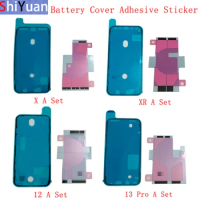 2Pcs/lot Back Rear Cover Adhesive Sticker Glue For iPhone X XR XS 11 12 13 Pro Max Battery Adhesive Sticker Repair Parts