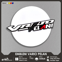 [COD] GTR Emblem Vario Pelan 1 PC Logo 3D Aksesoris Variasi Motor Vario 125 150 160 110 OLD NEW