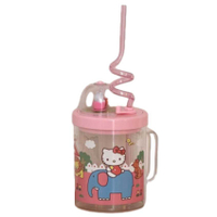 แก้วน้ำหมุน Hello & My Melody - แก้วน้ำน่ารักพร้อมหลอด ขนาด 20 ออนซ์ ขวดน้ำสแตนเลสกันรั่วสำหรับโรงเร