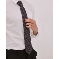 VALINO Dasi Formal Motif Polkadot Abu-Abu Pria - V-EAAS24-Y9