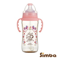 【躍獅線上】Simba小獅王辛巴 桃樂絲PPSU自動把手寬口葫蘆大奶瓶(獨角獸之夢) 360ml