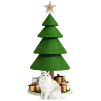 Christmas Tree Cat Climbing Frame Cat Scratch Board Christmas Limited Grinding Claw Scratch-Resistant Pine Tree