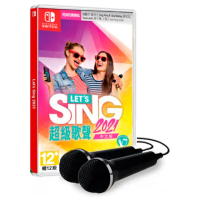【nintendo】NS Switch 超級歌聲 Lets Sing 2021 雙麥克風同捆(中文版)