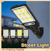 Solar Street Light 160COB Solar Street Light with 3 Light Modes and PIR Motion Sensor - 8000W Outdoo