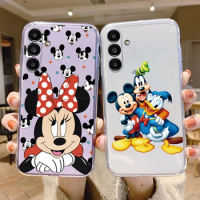 For Samsung Galaxy A14 5G Phone Case Mickey Minnie Mouse Anime Soft Silicone Transparent Capa For Samsung A 14 Protective Cover