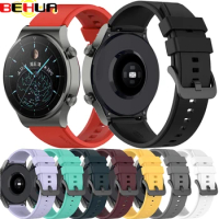 BEHUA 22mm Official Wristband for Huawei Watch GT Active GT2 Pro/Honor magic 2 2e Watch GS Pro 46MM Silicone Band Strap ремешок