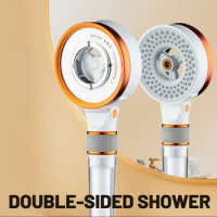NEW 3 Modes Adjustable Double Sided Beauty Rainfall Shower Head High Pressure Showerhead Rain Water Saving Bathroom Accessories