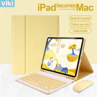 Keyboard Case for iPad 9th Generation Pro11 Air3 Pro 10.5 7th Cover W Pencil holder funda touchpad Keyboard air4 10.9