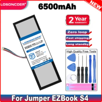 LOSONCOER 6500mAh Notebook Laptop Battery For Jumper EZBook S4 HW-3487265 5080270P Z140A-SC Laptop Batteries