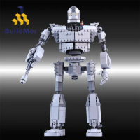 BuildMOC New MOC Robot Fit Giant Robot Technic City Figures Voltron Model Building Blocks Bricks Kids Toys Boy Gifts C002