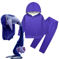 Đồ cosplay Disney “Inside Out 2 – Ennui”, trang phục nhân vật phim dành cho trẻ em màu tím, phù hợp 