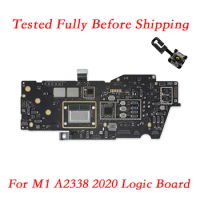 Replacement For MacBook Pro 13" M1 A2338 Motherboard Ram 8GB 16GB SSD 256GB 500GB 1TB Logic Board 820-02020-11 With Touch Button