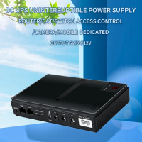 10400mAh Mini Portable UPS Backup Power Adapters Large Capacity Power Supply 5V 9V 12V for WiFi Camera Router Speaker